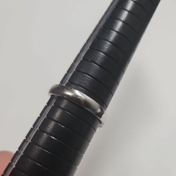 Silver Plated Jade Women's Ring Size 10 - Picture 2 of 7